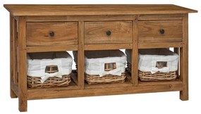 tömör mahagóni fa komód 100 x 30 x 50 cm
