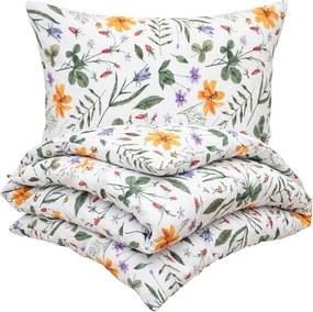4Home Wildflower Bliss krepp ágyneműhuzat, 160 x 200 cm, 70 x 80 cm, 160 x 200 cm, 70 x 80 cm