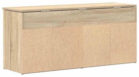 sonoma tölgy színű szerelt fa cipőpolc 102x30,5x45 cm