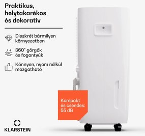 Klarstein DryFy Pro Connect Smart, Párátlanító, WiFi, Kompresszor, 60l/24 h, 45-65 m²
