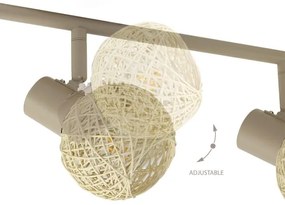 DEX spotlámpa 4xE14/10W/230V bézs/krém