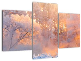 Kép - fagyos hajnal (90x60 cm)