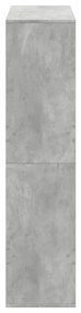 betonszürke szerelt fa térelválasztó 100 x 33 x 135 cm