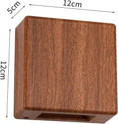 Brilagi - DOUBLERAY kültéri fali lámpatest LED/6W/230V, fahatású dekor, IP54