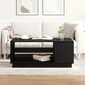 Fekete Tölgy Coffee Table 102x55x43 cm Mérnöki Fából készült
