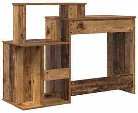 Íróasztal tárolóval Öreg fa 120.5 x 44 x 88.5 cm Faanyag