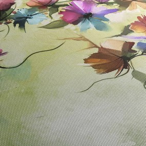 Kép - Virág festménye (órával) (90x30 cm)