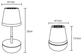 Globo 36638S - LED napelemes lámpa 10xLED/0,06W/3V IP44 fekete