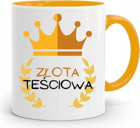 Sárga Anyós Bögre Arany Anyós Ajándék fényképes nyomtatással