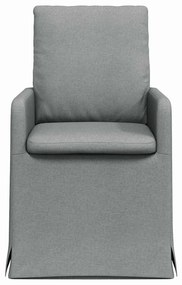 Étkező Székek 2 pcs Világosszürke 57 x 67 x 98 cm szövet