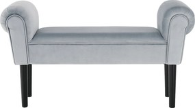Lóca, Velvet szövet, világosszürke /fekete, BURDA