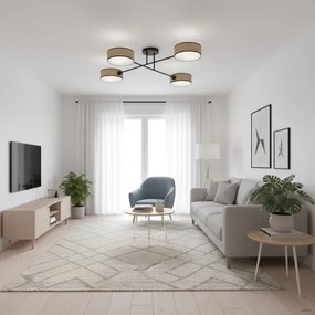 Felületre szerelt mennyezeti csillár MAGA 4xE14/10W/230V bézs