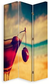 Gario Paraván Cherry drink Méret: 110 x 170 cm, Kivitelezés: Forgó paraván 360°