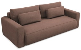 Rózsaszín kinyitható-tárolóhelyes kanapé 238 cm Kapua – Makamii