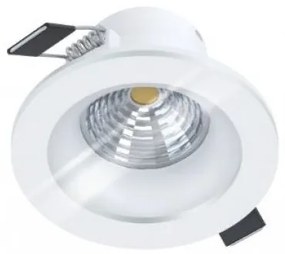 LED lámpatest , spot , 6W , süllyesztett ,  természetes fehér , dimmelhető , fehér/ átlátszó üveg , EGLO , SALABATE , 98241