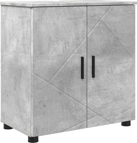 vidaXL Fürdőszoba Székény Beton Szürke 61 x 35 x 64 cm Faanyag & Fém