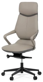 Szürke Ekobőr Irodai Főnöki Szék, Hinta Mechanikával. GREY – KA-T8426