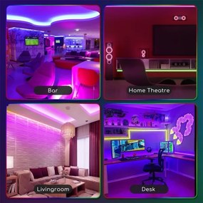 Aigostar - 3m LED RGB kültéri dimmelhető szalag 24W 12V IP65 + távirányító