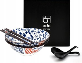 2 db-os tál szett kanállal és pálcikákkal Ramen Botanica Jigu 1000 ml Box