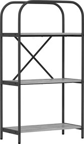 vidaXL Könyvespolc Szürke Sonoma 60 x 30 x 109 cm Faanyag
