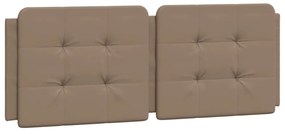 cappuccino színű műbőr ágykeret matrac nélkül Zadar 120x200 cm