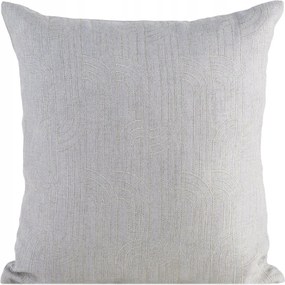 Dekoratív párnahuzat 45X45 ezüst, geometrikus mintával