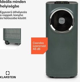 Klarstein Kraftwerk Smart 10K, mobil klíma, 10 000 BTU, irányítás alkalmazás által, antracit