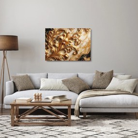 Üveg kép - Márvány arannyal (70x50 cm)