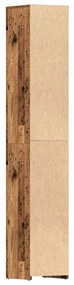 antik fa színű szerelt fa fürdőszobaszekrény 30 x 30 x 183,5 cm