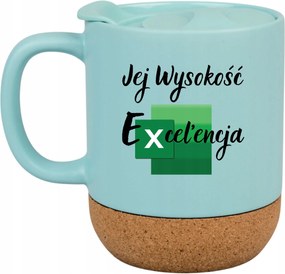 Kék Bögre Parafa Vicces Ajándék Ő Magasság Excelencia Excel Iroda