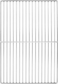 vidaXL Grill rács Ezüst 47 x 32,5 cm Rozsdamentes acél