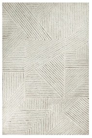 Krémszínű mosható kézi szövésű gyapjú szőnyeg 170x240 cm Almond Valley – Lorena Canals