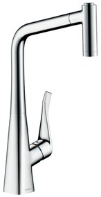 Hansgrohe Metris M71, konyhai csaptelep 320, Eco, kihúzható zuhany, 2jet, sBox, króm, HAN-73824000