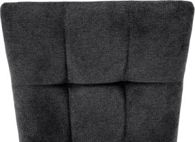 Szék, sötétszürke szövet/fém, ADORA 2 NEW