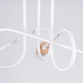 Sollux SL.1474 - Felületre szerelhető csillár EMBER 3xE27/15W/230V fehér/bézs/bükkfa