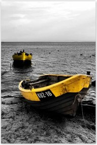 Poszterek 80x120 Csónakok a balti tengerparton