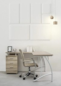 Szürkésbarna bőrutánzat irodai szék Perth – Yes Everyday