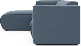 Kék sarokkanapé (bal oldali-heverő résszel) Merid – Ropez