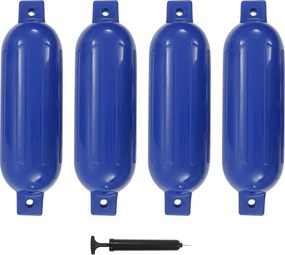 vidaXL 4 darab kék PVC csónak lökhárító 51 x 14 cm