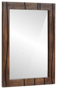 Fürdőszobai tükör Falra szerelhető Barna 50 x 2.5 x 70 cm