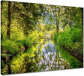 Vászonkép 50x40 Folyó Gyönyörű időjárás