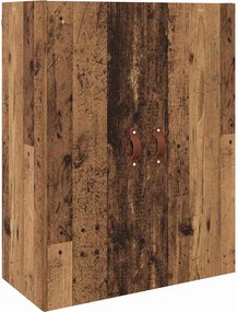 vidaXL Fali Szekrény Öreg fa 69,5 x 34 x 90 cm Faanyag