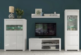 Vitrin 1D1W1S, fehér fényes, LINDY