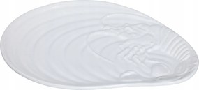 Lobster Ételtál kerámia, fehér