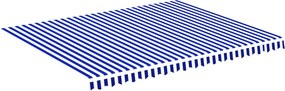vidaXL kék és fehér csere napellenző ponyva 4,5 x 3,5 m