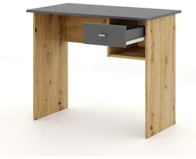 Íróasztal RICO artisan tölgy/szürke