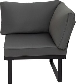 Furnigo Kerti fém szett Malaga - fekete/antracit párnák