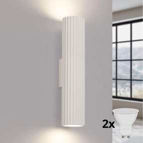 BRILAGI - LED fali lámpatest CRESTO 2xGU10/10W/230V 30 cm krémszínű
