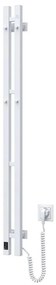 Navin Elektromos törölközőszárító SILOUETTE 187W/230V 120,6 cm IP44 jobb fehér NV0010