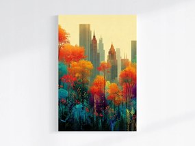 Canvas Vászonkép Grafika New York Város Manhattan Ősz 40x60